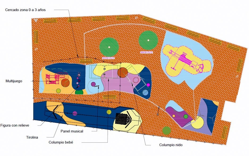 El parque infantil de Posada Herrera se amplía, se mejora y añadirá una tirolina para disfrute de lo…