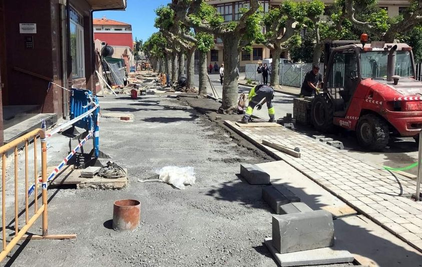 Las obras en la Avenida de San Pedro avanzan a buen ritmo….