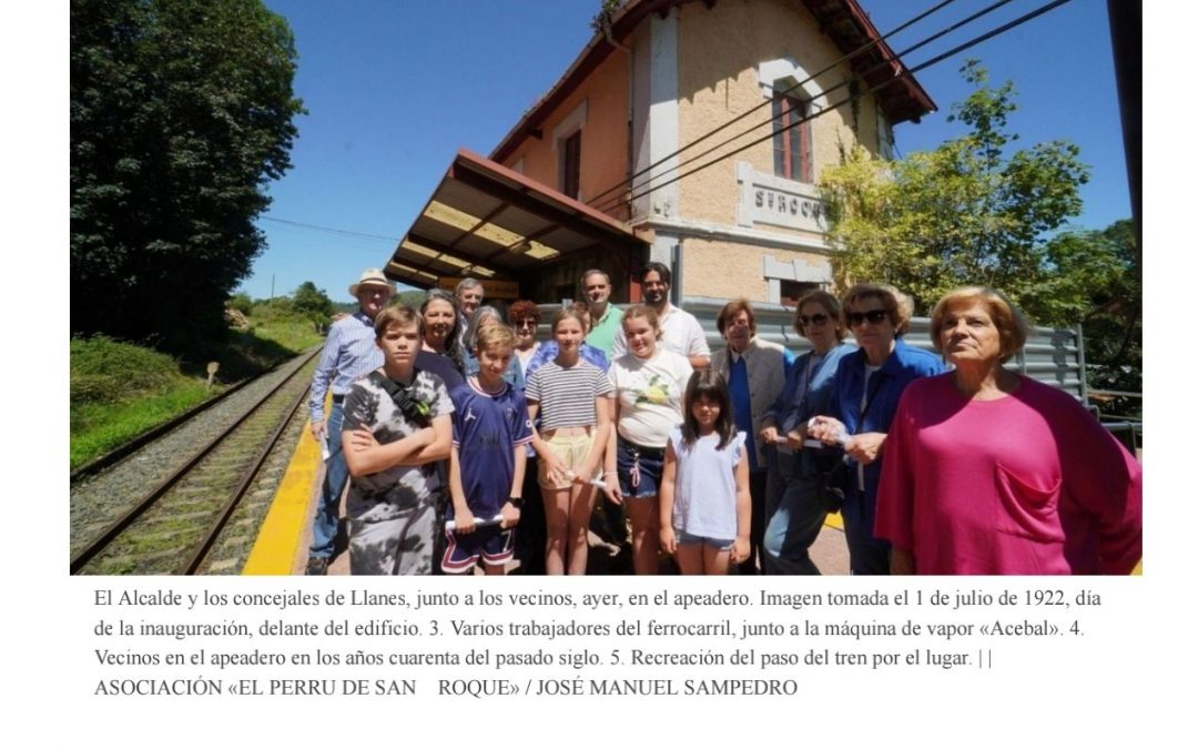 San Roque del Acebal celebró ayer el centenario de su apeadero….