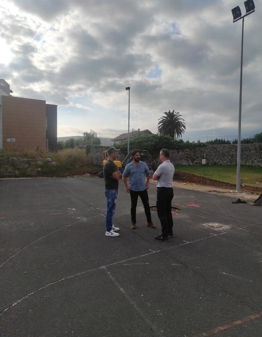 Se siguen mejorando las instalaciones deportivas….