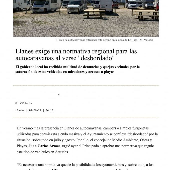 El turismo de autocaravanas ha experimentado un crecimiento exponencial….