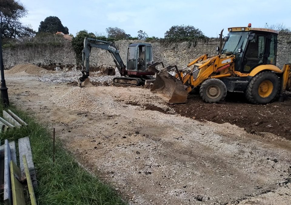 Comienzan las obras del parque infantil de Pancar….