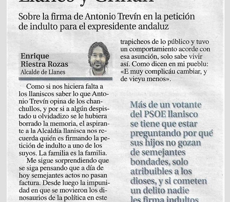 TREVÍN PIDE EL INDULTO PARA GRIÑÁN…