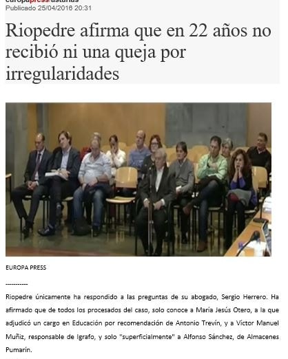 TREVÍN RECOMIENDA A OTERO…