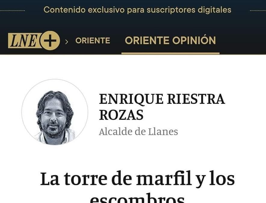 Compartimos el artículo de nuestro alcalde en la Nueva España, con el que no podemos estar más de ac…