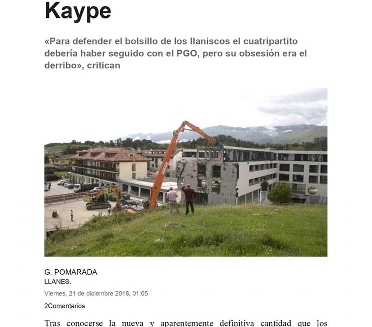 EL KAYPE, OTRA VEZ. AHORA SON 22 MILLONES…