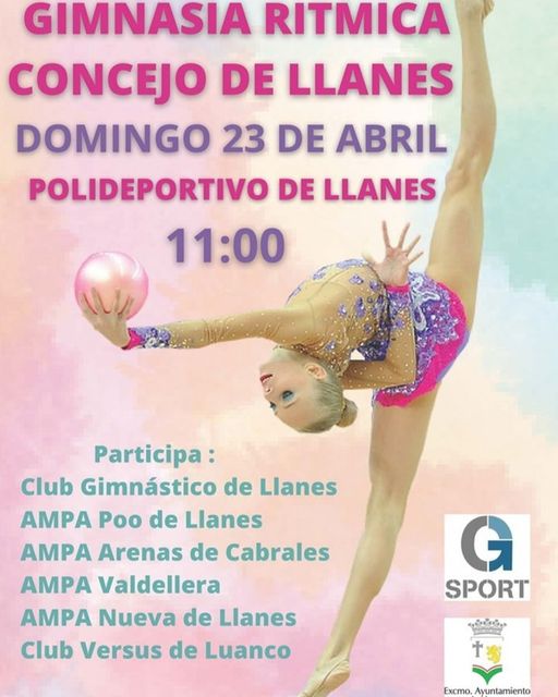 El II Torneo de Gimnasia Rítmica ‘Concejo de Llanes’ se celebrará el próximo 23 …