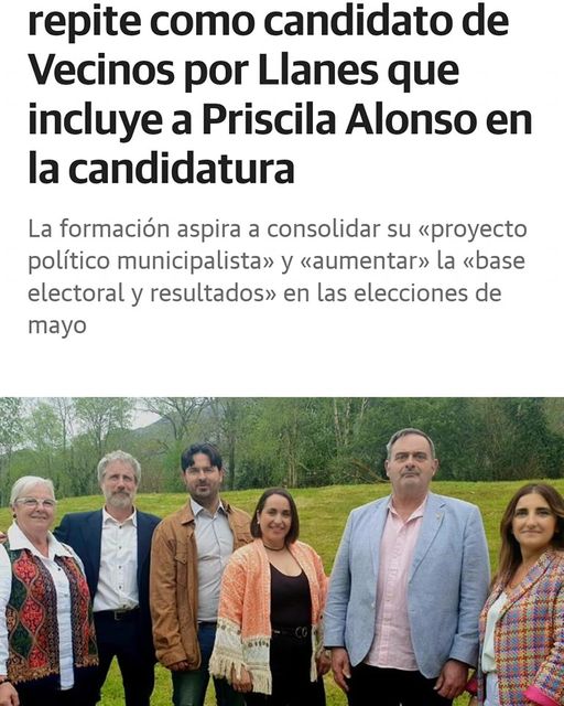 Este es el avance de nuestra candidatura….
