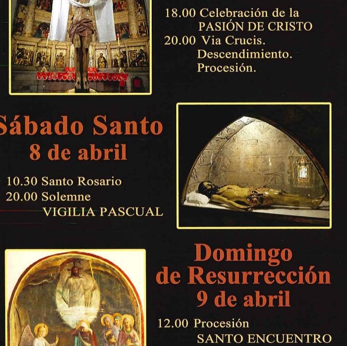 Programación de actos religiosos de la Semana Santa en Llanes….