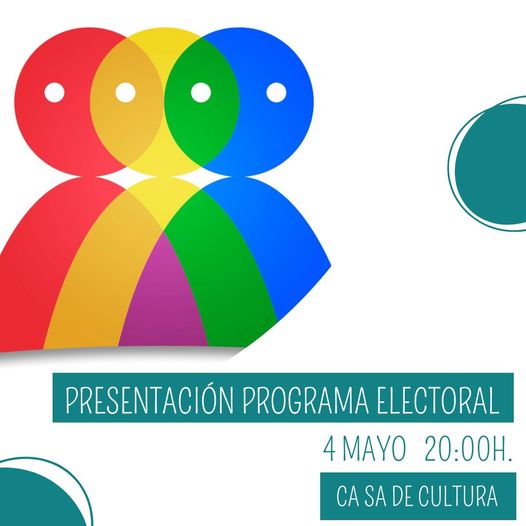 Mañana jueves os invitamos a la presentación de nuestro programa electoral….