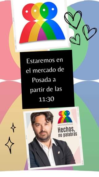 Os esperamos en el mercado de Posada a partir de las 11:30….