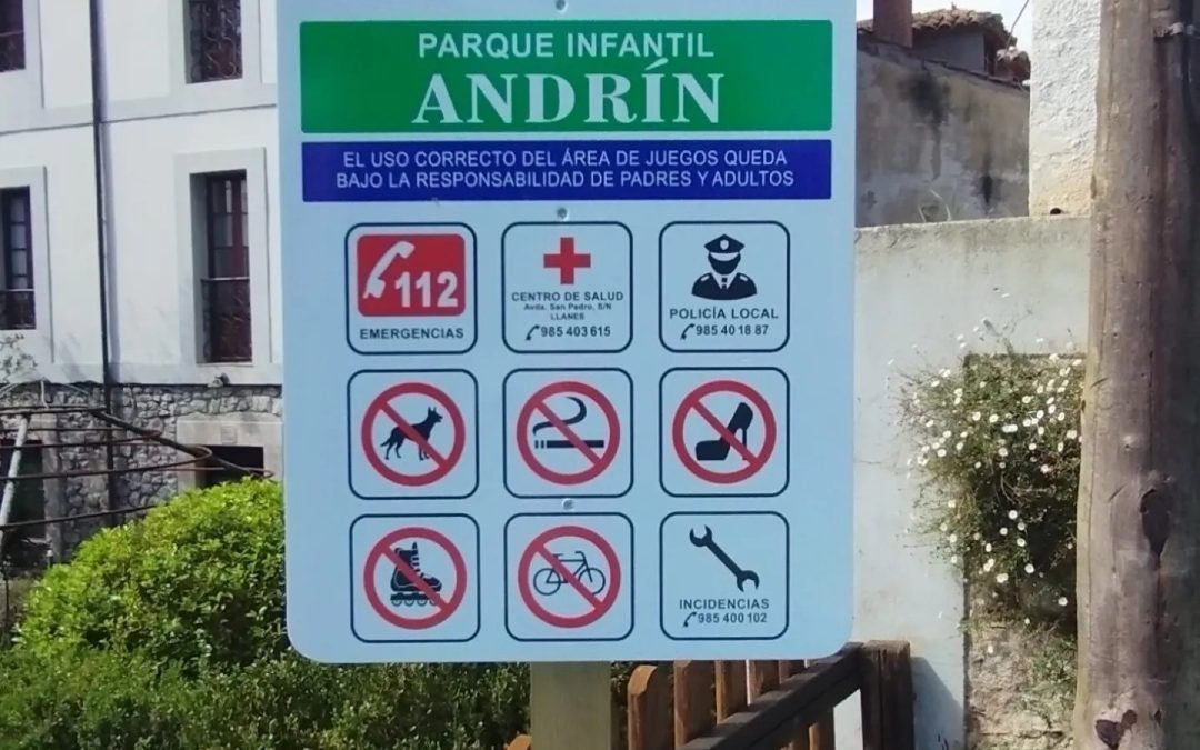 El Ayuntamiento de Llanes concluye la renovación del parque infantil de Andrín….