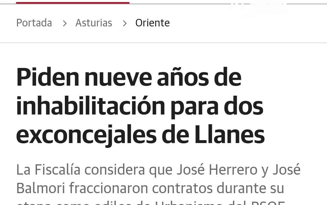 EL MAYOR RECORD DEL PSOE DE LLANES: 100 AÑOS DE INHABILITACIÓN…